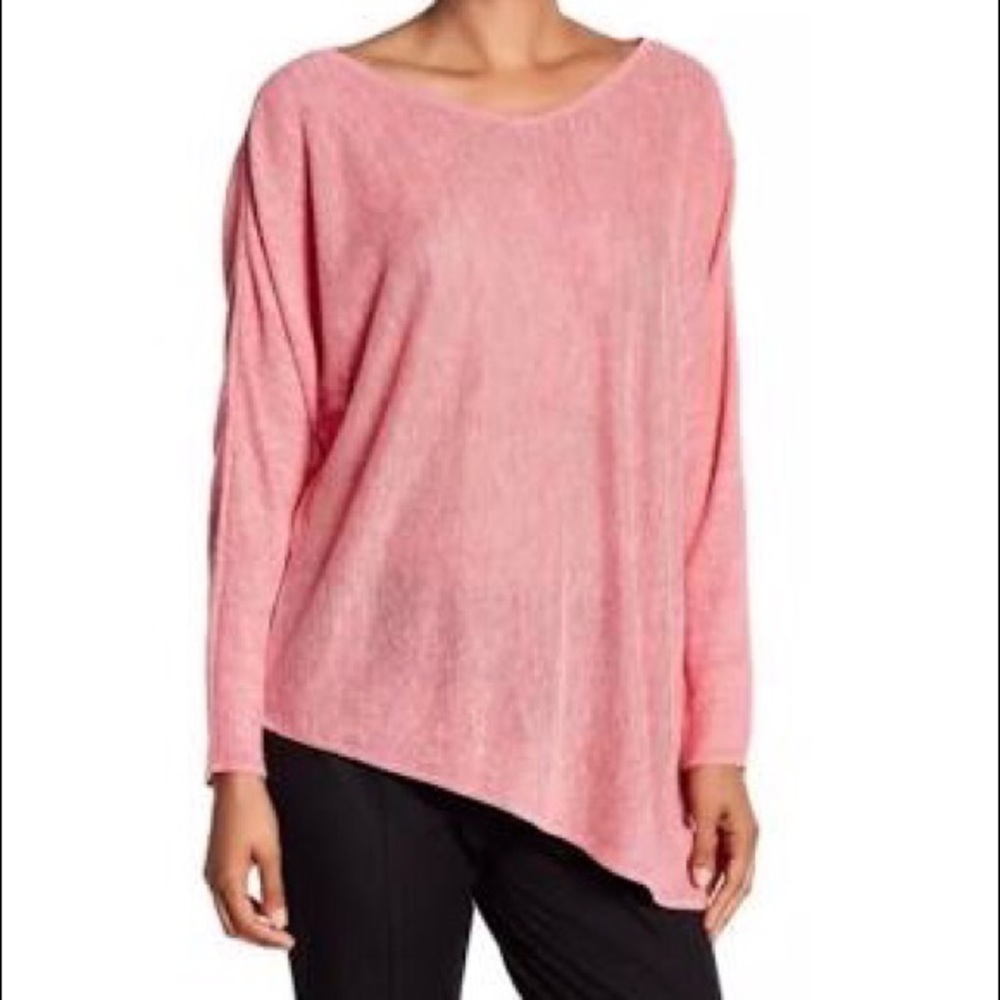 NEW EILEEN FISHER Asymmetrical Linen Shirt NWT